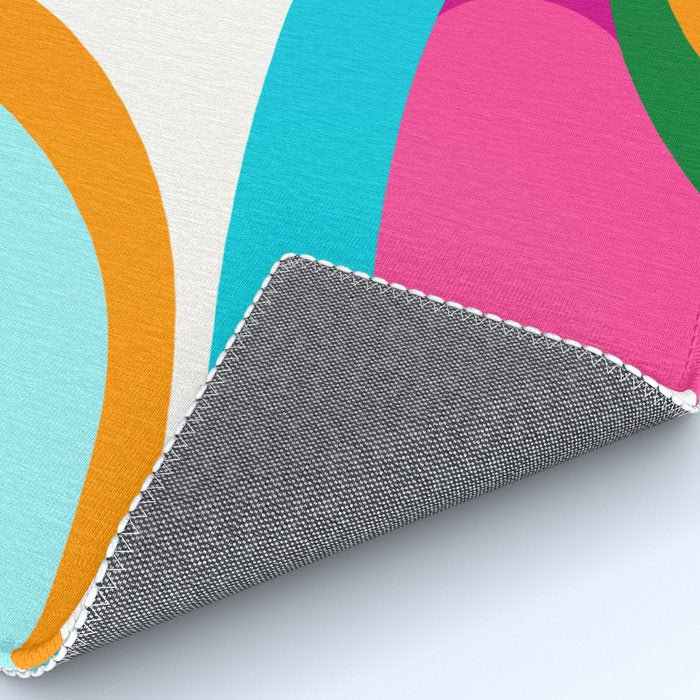 Colorful Mid Century Abstract 2 Rug Gallery Image 4