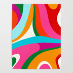 Colorful Mid Century Abstract 2 Poster Gallery Image 4