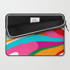 Colorful Mid Century Abstract 2 Laptop Sleeve Gallery Image 2