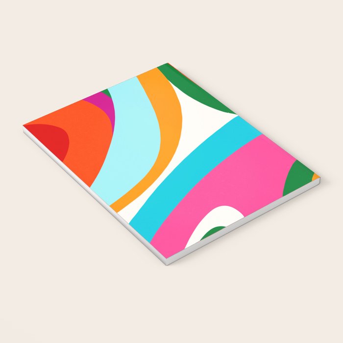 Colorful Mid Century Abstract 2 Notebook Gallery Image 3