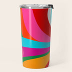 Colorful Mid Century Abstract 2 Travel Mug Gallery Image 2