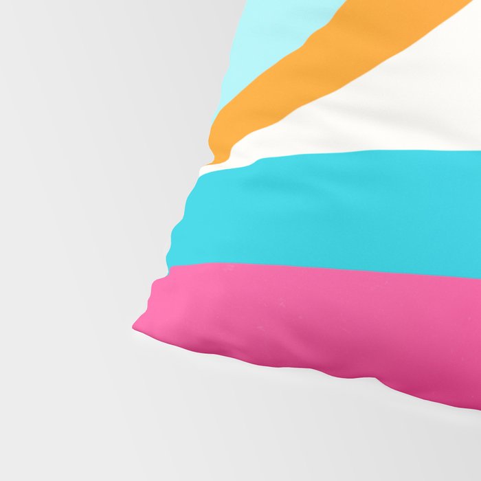 Colorful Mid Century Abstract 2 Pillow Sham Gallery Image 4