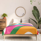Colorful Mid Century Abstract 2 Comforter Gallery Image 3