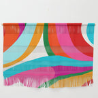 Colorful Mid Century Abstract 2 Wall Hanging Gallery Image 1