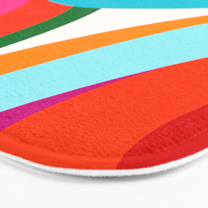 Colorful Mid Century Abstract 2 Bath Mat Gallery Image 3