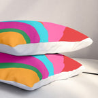 Colorful Mid Century Abstract 2 Pillow Sham Gallery Image 3