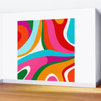 Colorful Mid Century Abstract 2 Wall Mural Gallery Image 2