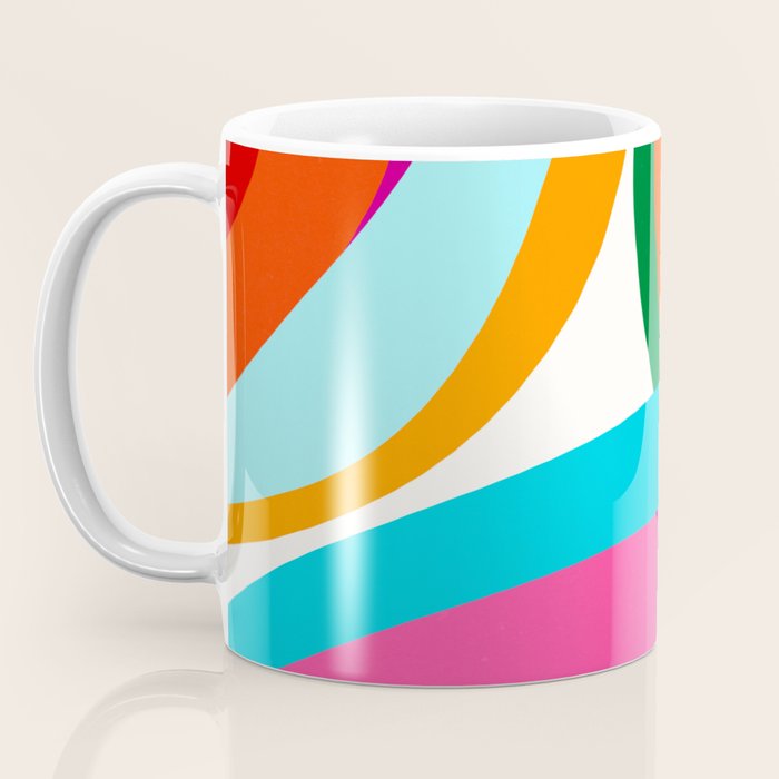 Colorful Mid Century Abstract 2 Coffee Mug Gallery Image 3