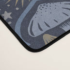 Celestial Forest Damask - celestial blue Desk Mat Gallery Image 4