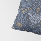 Celestial Forest Damask - celestial blue Pillow Sham Gallery Image 4