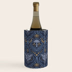 Celestial Forest Damask - celestial blue Wine Chiller Gallery Image 3