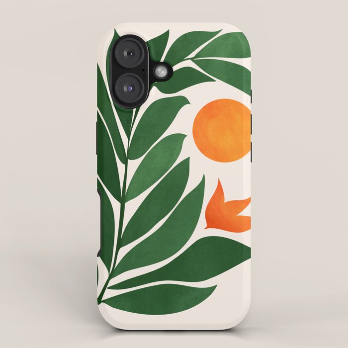 Tropical Forest Sunset / Mid Century Abstract Shapes iPhone Case Gallery Image 1