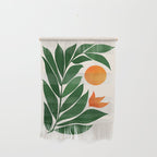 Tropical Forest Sunset / Mid Century Abstract Shapes Wall Hanging Gallery Image 1