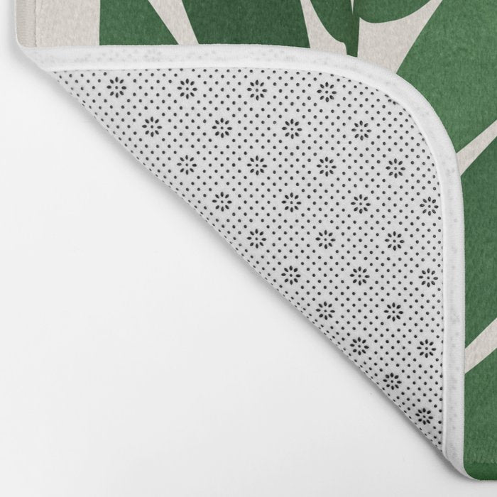 Tropical Forest Sunset / Mid Century Abstract Shapes Bath Mat Gallery Image 2