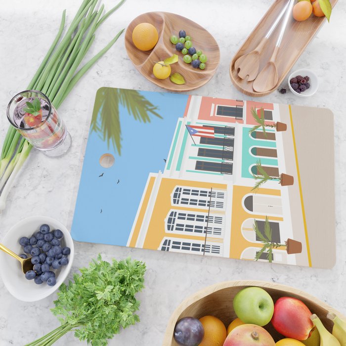 Old San Juan, Puerto Rico Cutting Board Gallery Image 2