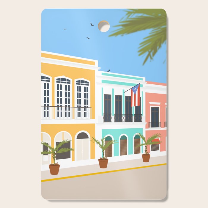 Old San Juan, Puerto Rico Cutting Board Gallery Image 1