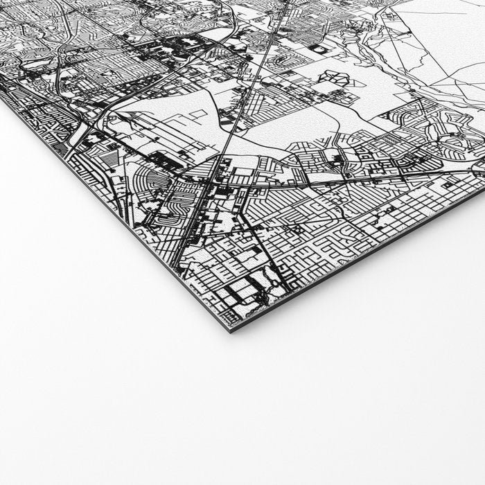Las Vegas White Map Welcome Mat Gallery Image 2