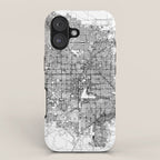 Las Vegas White Map iPhone Case Gallery Image 1