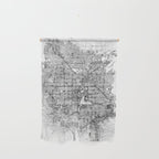 Las Vegas White Map Wall Hanging Gallery Image 1