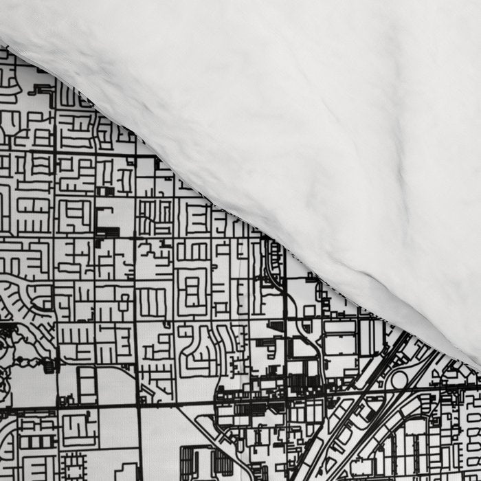 Las Vegas White Map Comforter Gallery Image 4