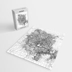 Las Vegas White Map Jigsaw Puzzle Gallery Image 2