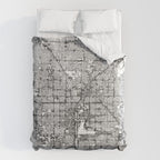 Las Vegas White Map Comforter Gallery Image 6