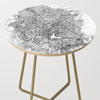 Las Vegas White Map Side Table Gallery Image 2