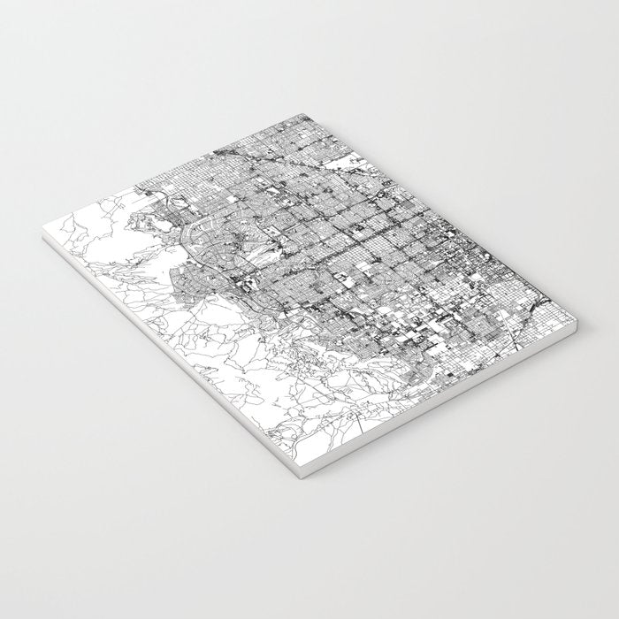 Las Vegas White Map Notebook Gallery Image 3