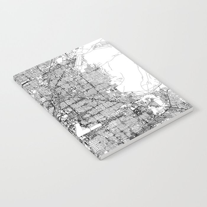 Las Vegas White Map Notebook Gallery Image 2