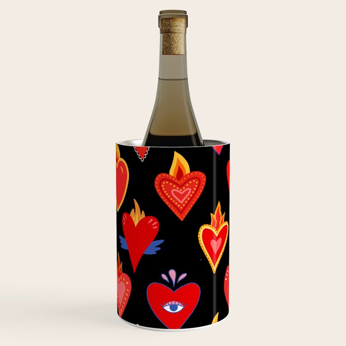 Mexican flaming heart Wine Chiller Gallery Image 2