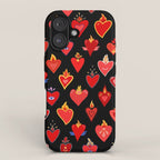 Mexican flaming heart iPhone Case Gallery Image 1