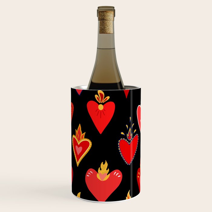 Mexican flaming heart Wine Chiller Gallery Image 1