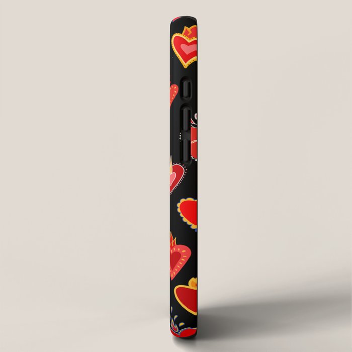 Mexican flaming heart iPhone Case Gallery Image 2