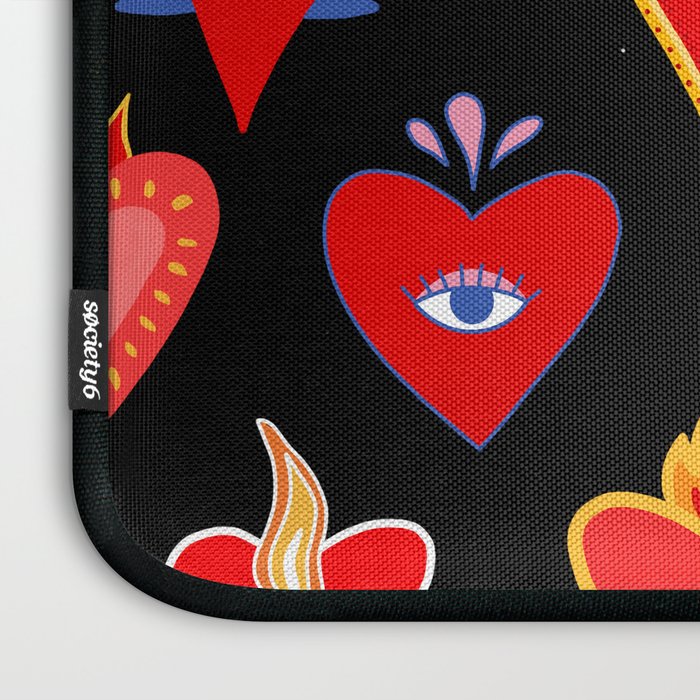 Mexican flaming heart Laptop Sleeve Gallery Image 3
