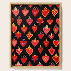 Mexican flaming heart Serving Tray Gallery Image 1