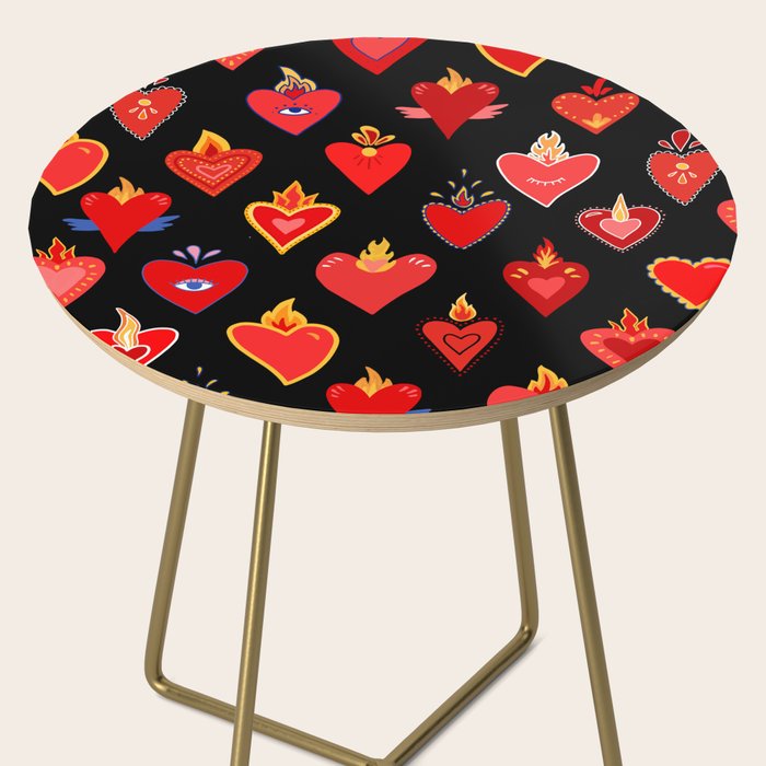 Mexican flaming heart Side Table Gallery Image 2