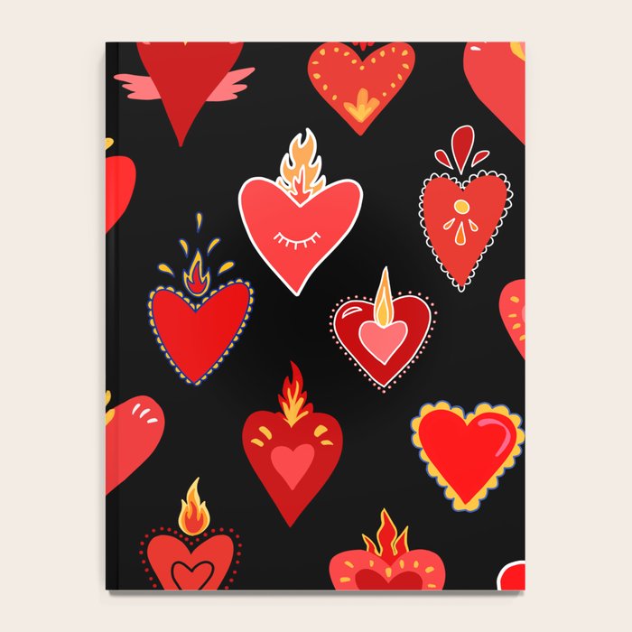 Mexican flaming heart Notebook Gallery Image 4