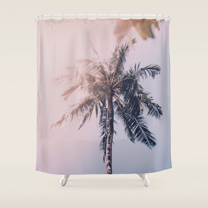 a palm tree ix Shower Curtain Gallery Image 1