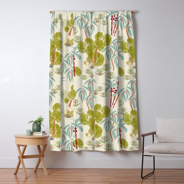 Tropical Spring Window Curtain Gallery Image 5
