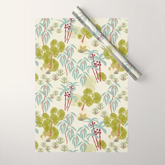 Tropical Spring Wrapping Paper Gallery Image 1