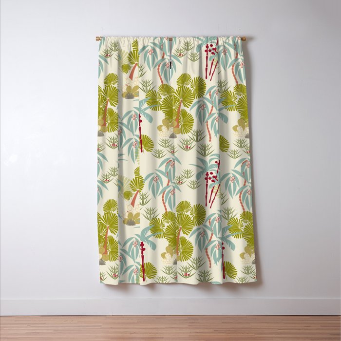 Tropical Spring Window Curtain Gallery Image 3