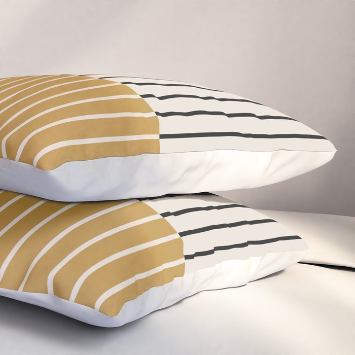 Color Block Line Abstract VIII Pillow Sham Gallery Image 3