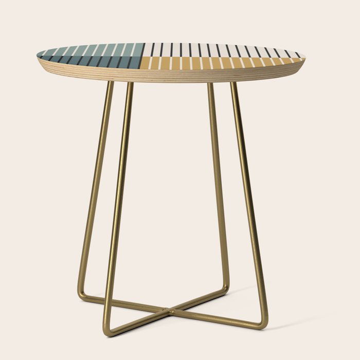 Color Block Line Abstract VIII Side Table Gallery Image 1