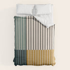 Color Block Line Abstract VIII Duvet Cover Gallery Image 6