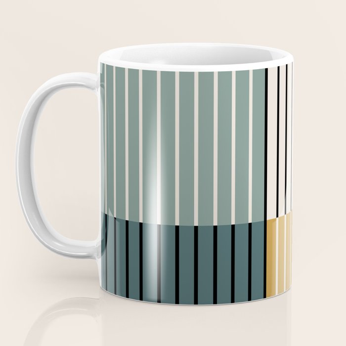 Color Block Line Abstract VIII Coffee Mug Gallery Image 3