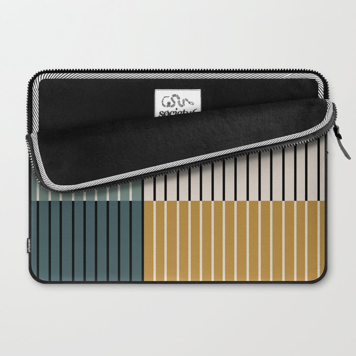 Color Block Line Abstract VIII Laptop Sleeve Gallery Image 2