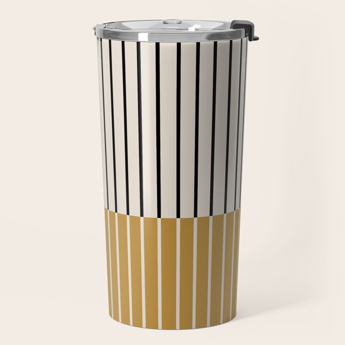 Color Block Line Abstract VIII Travel Mug Gallery Image 2