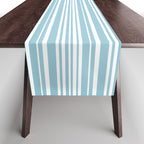 Classic Stripes XXXV - Sky Blue Table Runner Gallery Image 1