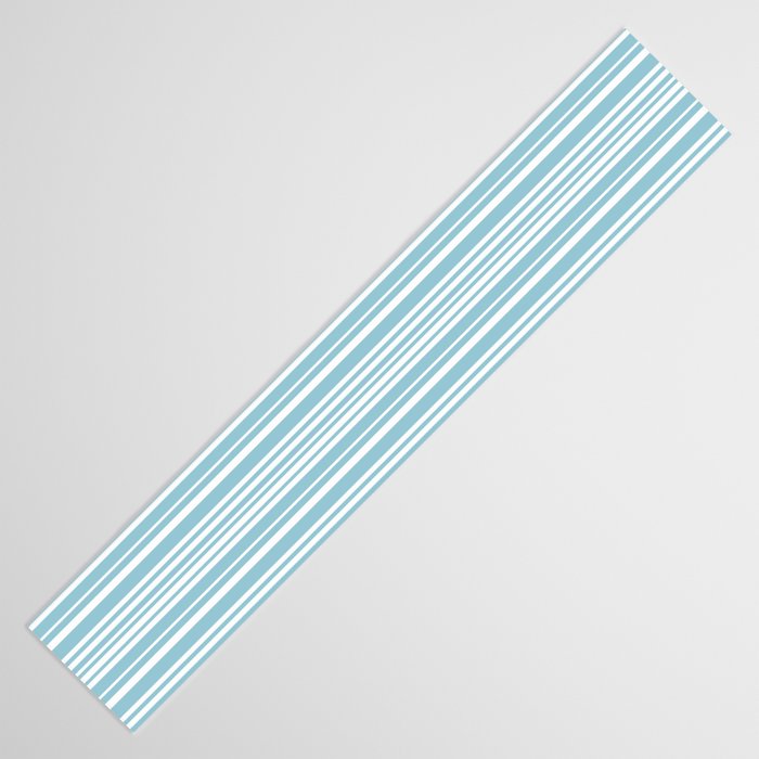 Classic Stripes XXXV - Sky Blue Table Runner Gallery Image 3