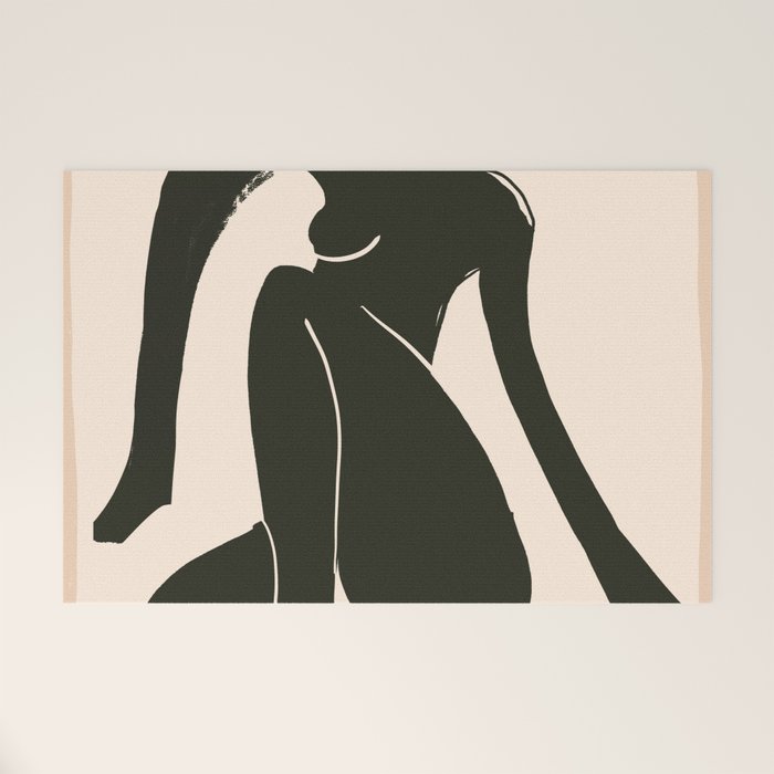 Abstract Art Female Figure 31 Welcome Mat Gallery Image 1